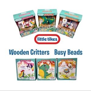 NWT Little Tikes Wooden Critters Busy Beads